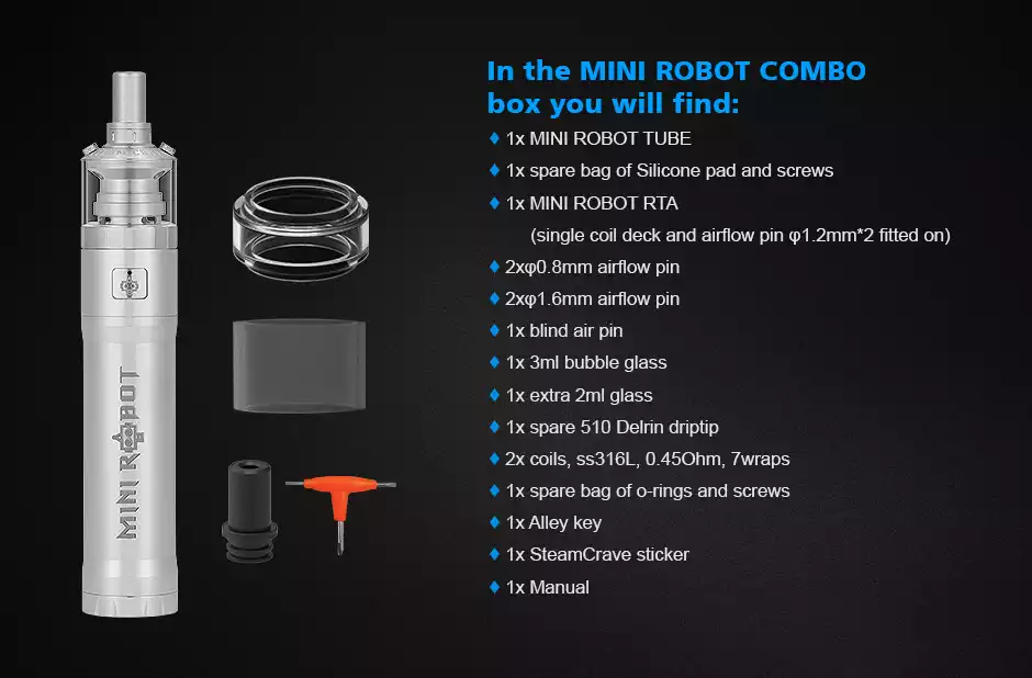 kit Mini Robot argintiu